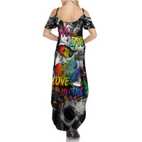 LGBT Family Matching Summer Maxi Dress and Hawaiian Shirt Lgbt We Are Born Of Love Love Is Our Mother - Wonder Print Shop