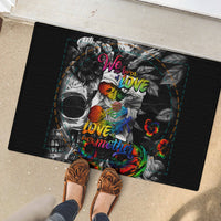 LGBT Rubber Doormat Lgbt We Are Born Of Love Love Is Our Mother - Wonder Print Shop