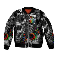 LGBT Sleeve Zip Bomber Jacket Lgbt We Are Born Of Love Love Is Our Mother - Wonder Print Shop