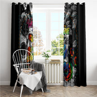 LGBT Window Curtain Lgbt We Are Born Of Love Love Is Our Mother - Wonder Print Shop