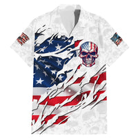 American Flag Skull Family Matching Mermaid Dress and Hawaiian Shirt - Wonder Print Shop