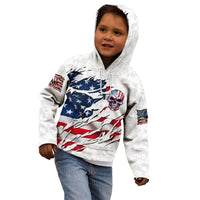 American Flag Skull Kid Hoodie - Wonder Print Shop