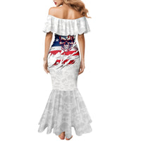 American Flag Skull Mermaid Dress - Wonder Print Shop