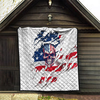 American Flag Skull Quilt - Wonder Print Shop