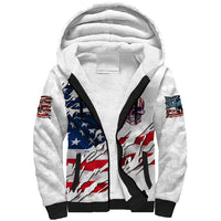 American Flag Skull Sherpa Hoodie - Wonder Print Shop