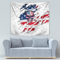 American Flag Skull Tapestry - Wonder Print Shop