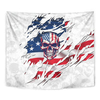 American Flag Skull Tapestry - Wonder Print Shop