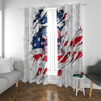 American Flag Skull Window Curtain - Wonder Print Shop