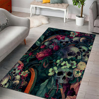 Skulls and Snakes Area Rug - Wonder Print Shop