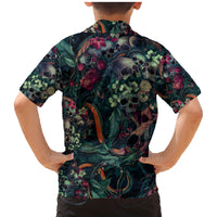 Skulls and Snakes Family Matching Mermaid Dress and Hawaiian Shirt - Wonder Print Shop