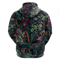 Skulls and Snakes Hoodie - Wonder Print Shop