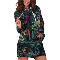 Skulls and Snakes Hoodie Dress - Wonder Print Shop