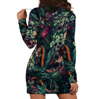 Skulls and Snakes Hoodie Dress - Wonder Print Shop