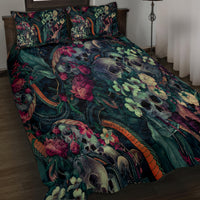 Skulls and Snakes Quilt Bed Set - Wonder Print Shop