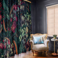 Skulls and Snakes Window Curtain - Wonder Print Shop
