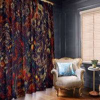 Isabell Skull Art Window Curtain - Wonder Print Shop