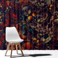 Isabell Skull Art Window Curtain - Wonder Print Shop