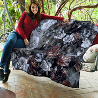 Skulls Roses And White Snakes Quilt - Wonder Print Shop