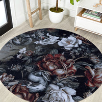 skulls-roses-and-white-snakes-round-carpet