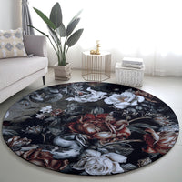 skulls-roses-and-white-snakes-round-carpet