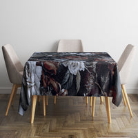 Skulls Roses And White Snakes Tablecloth - Wonder Print Shop