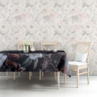 Skulls Roses And White Snakes Tablecloth - Wonder Print Shop