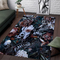 Skulls White Nightmare Area Rug - Wonder Print Shop