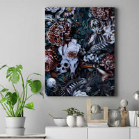 Skulls White Nightmare Canvas Wall Art - Wonder Print Shop