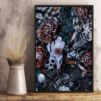 Skulls White Nightmare Canvas Wall Art - Wonder Print Shop