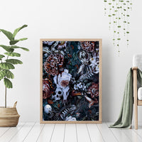 Skulls White Nightmare Canvas Wall Art - Wonder Print Shop