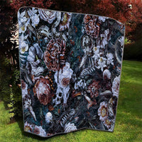 Skulls White Nightmare Quilt - Wonder Print Shop