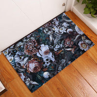 Skulls White Nightmare Rubber Doormat - Wonder Print Shop