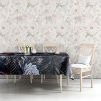 Skulls White Nightmare Tablecloth - Wonder Print Shop