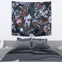 Skulls White Nightmare Tapestry - Wonder Print Shop