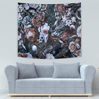 Skulls White Nightmare Tapestry - Wonder Print Shop