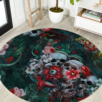 green-poison-round-carpet