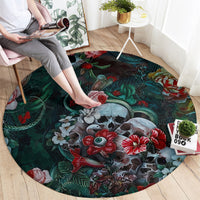 green-poison-round-carpet