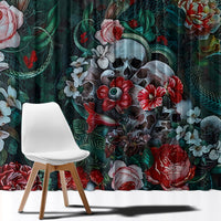 Green Poison Window Curtain - Wonder Print Shop