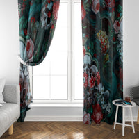 Green Poison Window Curtain - Wonder Print Shop