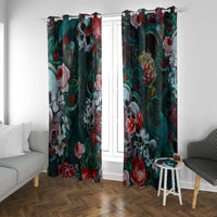 Green Poison Window Curtain - Wonder Print Shop