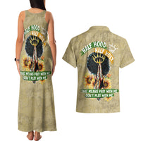 Personalized African Women Couples Matching Tank Maxi Dress and Hawaiian Shirt Half Hood Half Holy - Wonder Print Shop