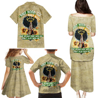 Personalized African Women Family Matching Puletasi and Hawaiian Shirt Half Hood Half Holy - Wonder Print Shop