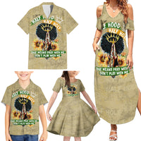 Personalized African Women Family Matching Summer Maxi Dress and Hawaiian Shirt Half Hood Half Holy - Wonder Print Shop