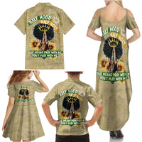 Personalized African Women Family Matching Summer Maxi Dress and Hawaiian Shirt Half Hood Half Holy - Wonder Print Shop