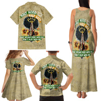 Personalized African Women Family Matching Tank Maxi Dress and Hawaiian Shirt Half Hood Half Holy - Wonder Print Shop