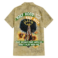 Personalized African Women Hawaiian Shirt Half Hood Half Holy - Wonder Print Shop