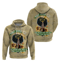 Personalized African Women Hoodie Half Hood Half Holy - Wonder Print Shop