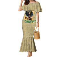 Personalized African Women Mermaid Dress Half Hood Half Holy - Wonder Print Shop