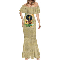 Personalized African Women Mermaid Dress Half Hood Half Holy - Wonder Print Shop