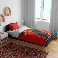 Belgium Football 2024 Bedding Set Trophy Wing Style - Wonder Print Shop